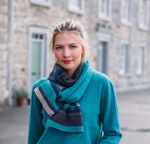 Eribe Alloa Scarf - O Emerald